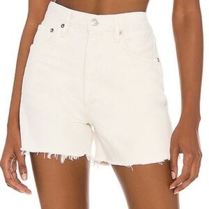 AGOLDE DEE WHITE JEAN SHORTS